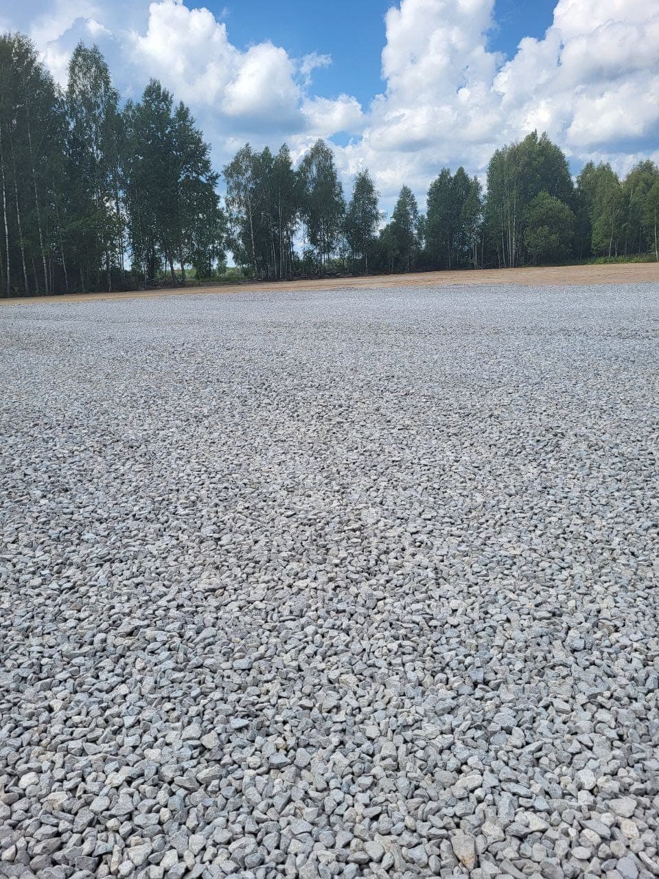Подготовка щебёночного основания под асфальт в Калуге